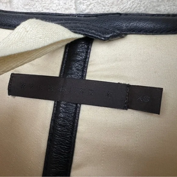 Nicholas K Rare Himalaya Genuine Shearling Sleeveless Coat - Picture 6 of 12